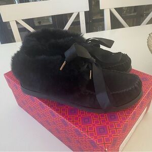 Black Fur Women's Shoes